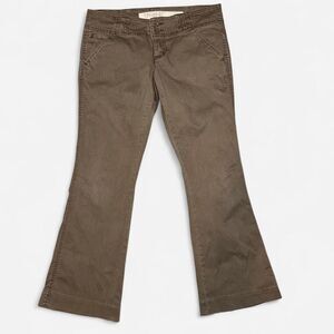 Taupe Brown Low Rise Bootcut Pants (Size 5)